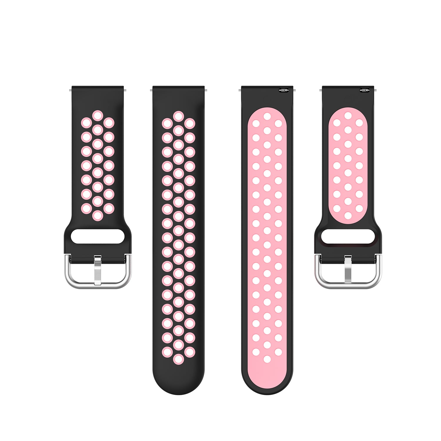 Dual Color Metal Buckle Adjustable Silicone Watch Band Strap 22mm for Huawei Watch 3 Watch 3 Pro Dual Color Metal Buckle Adjustable Silicone Watch Band Strap 22mm for Huawei Watch 3 Watch 3 Pro